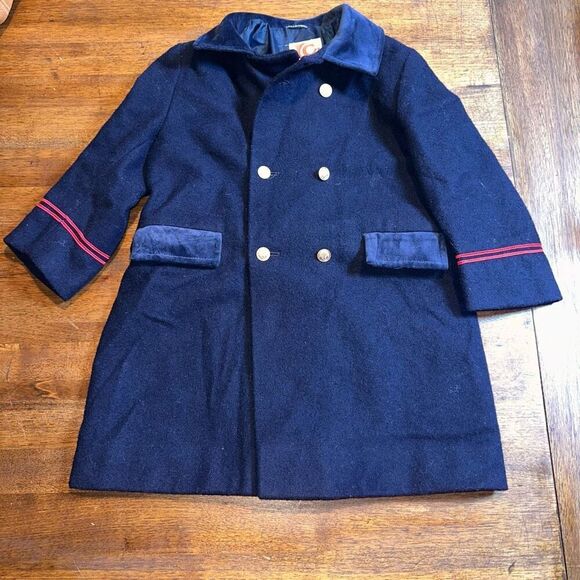 LC Tailorwear Double Breasted Wool Pea Coat - Picture 1 of 5